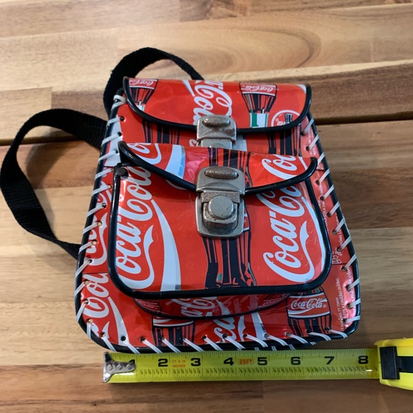 Coca Cola Handbags - Vintage Coca Cola Handmade Backpack Retro